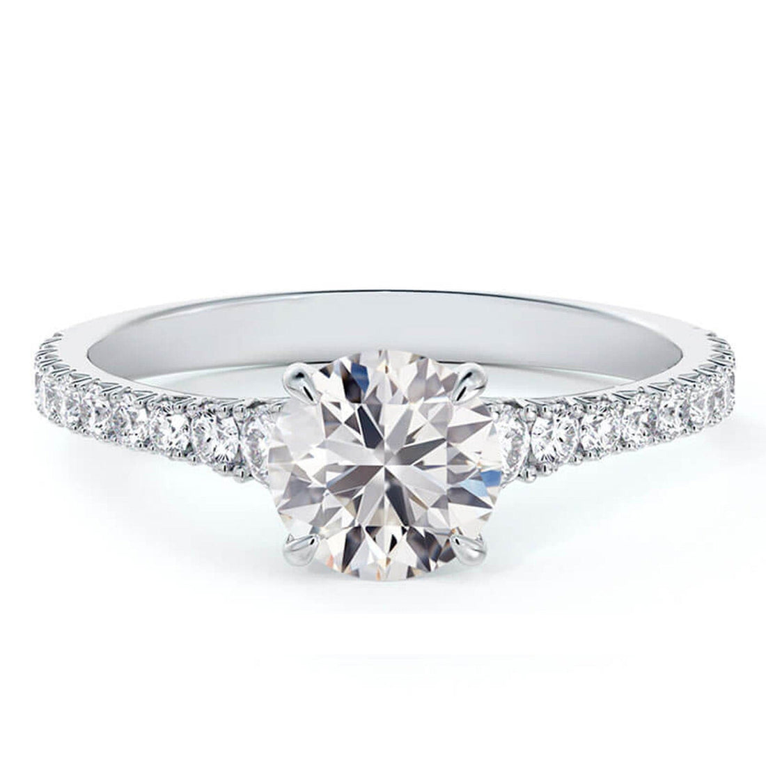 De Beers Diamond Line Engagement Ring - Skeie's Jewelers