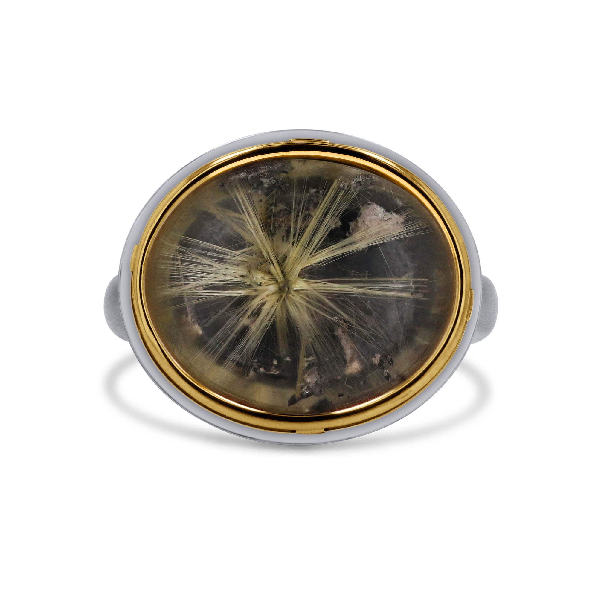 Rutilated Quartz Gem Drop Ring - Skeie's Jewelers