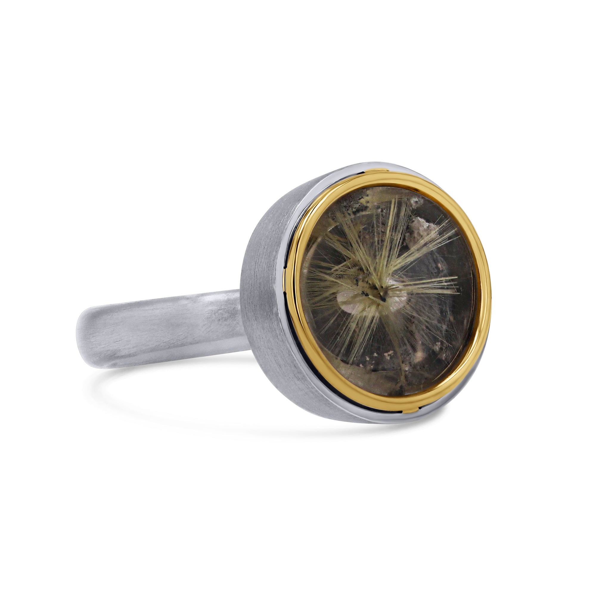Rutilated Quartz Gem Drop Ring - Skeie's Jewelers