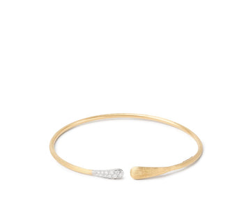 Marco Bicego® 'Lucia' Yellow Gold and Diamond Kissing Cuff - Skeie's Jewelers
