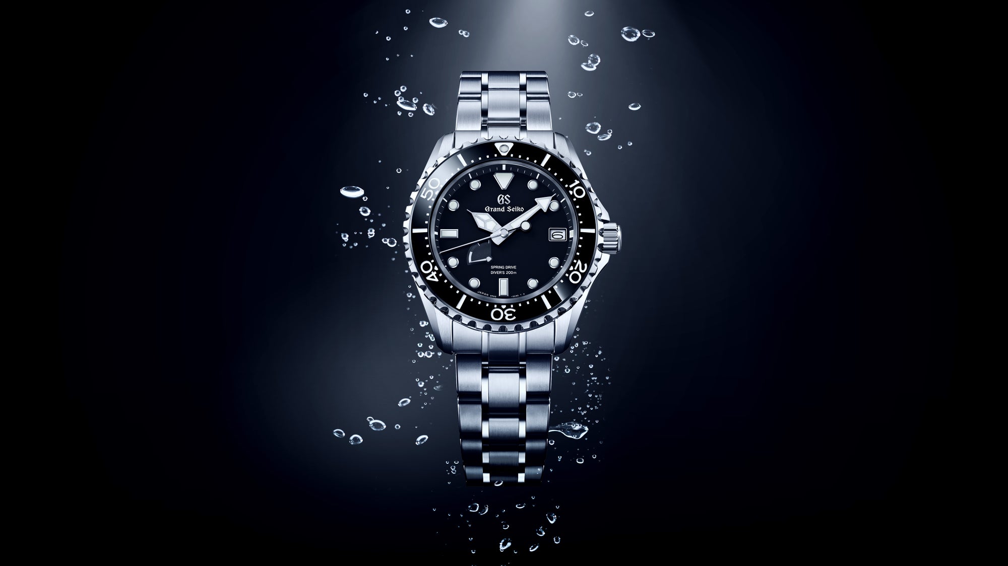 Grand Seiko SBGA461 Black Dial Spring Drive Dive Watch - Skeie's Jewelers