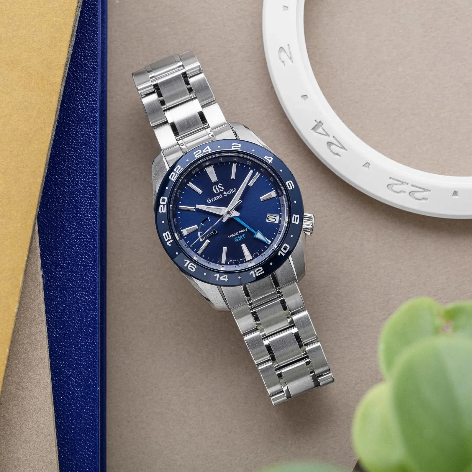 Grand Seiko SBGE255 Blue Spring Drive GMT - Skeie's Jewelers