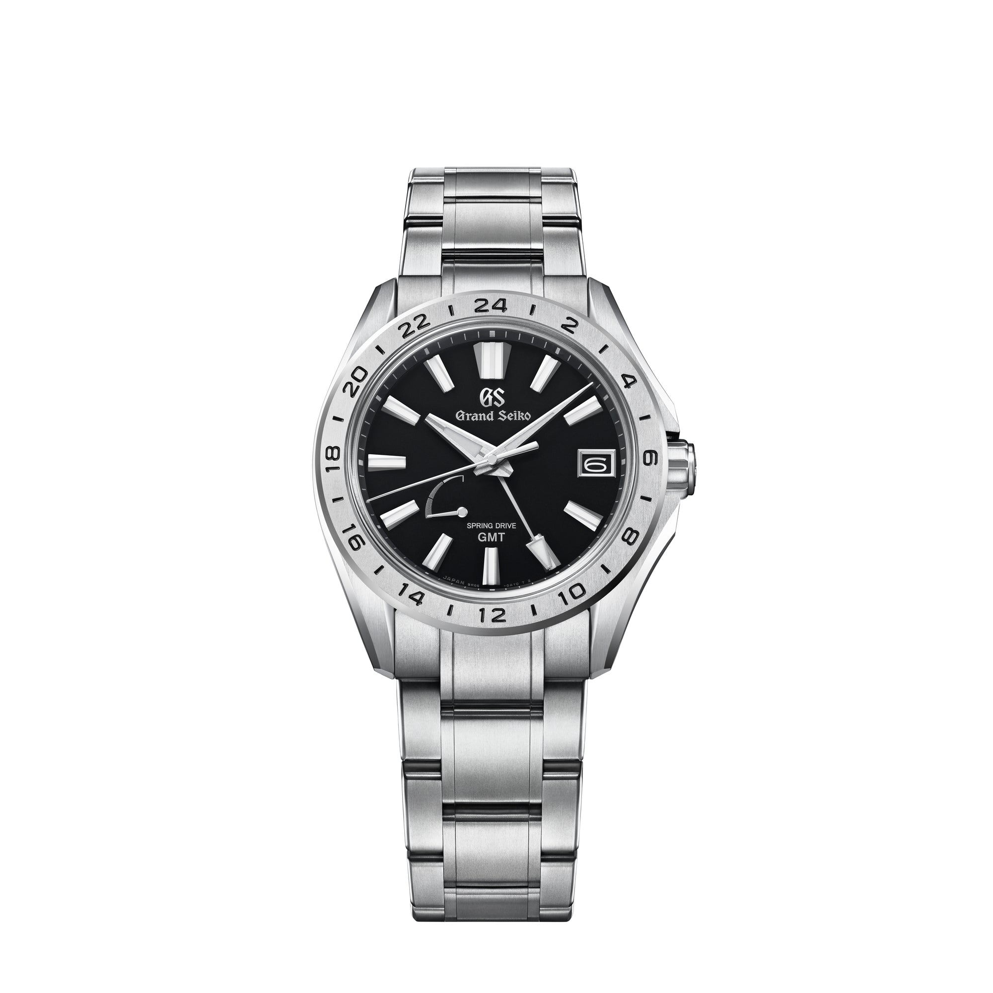 Grand Seiko SBGE283 Black Dial GMT Spring Drive Watch - Skeie's Jewelers
