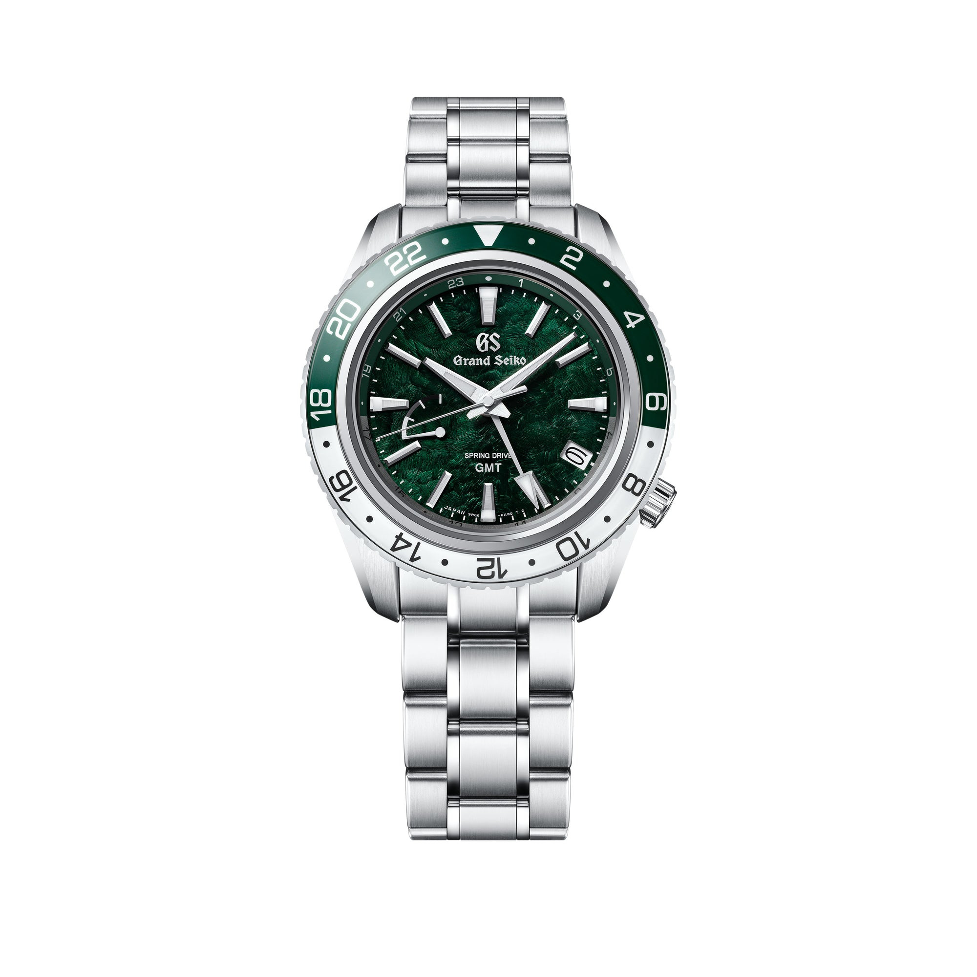 Grand Seiko SBGE295 Green 'Hotaka' Mountain GMT Spring Drive Watch - Skeie's Jewelers