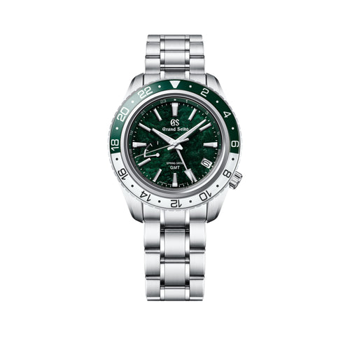 Grand Seiko SBGE295 Green 'Hotaka' Mountain GMT Spring Drive Watch - Skeie's Jewelers