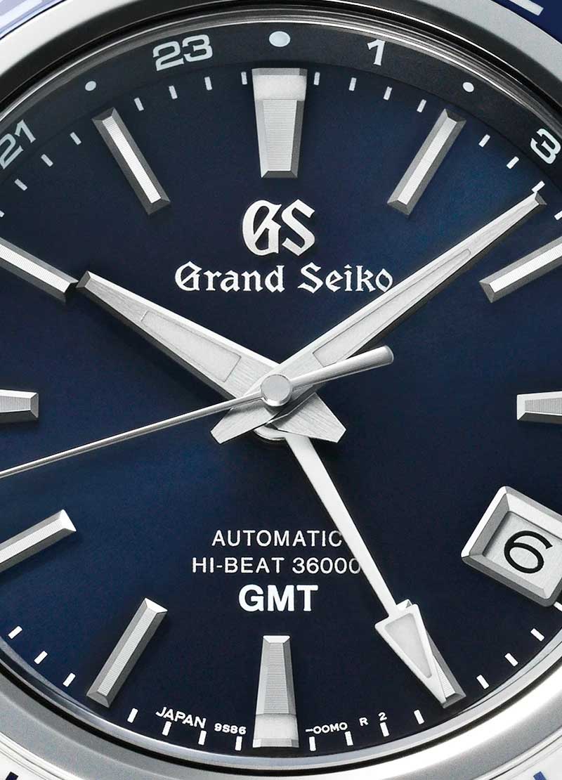 Grand Seiko SBGJ237 Blue and White GMT Hi-Beat Watch