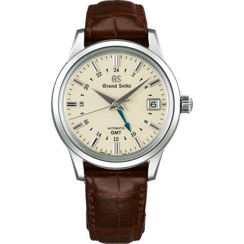 Grand Seiko SBGM221 Ivory Dial GMT Automatic Watch - Skeie's Jewelers