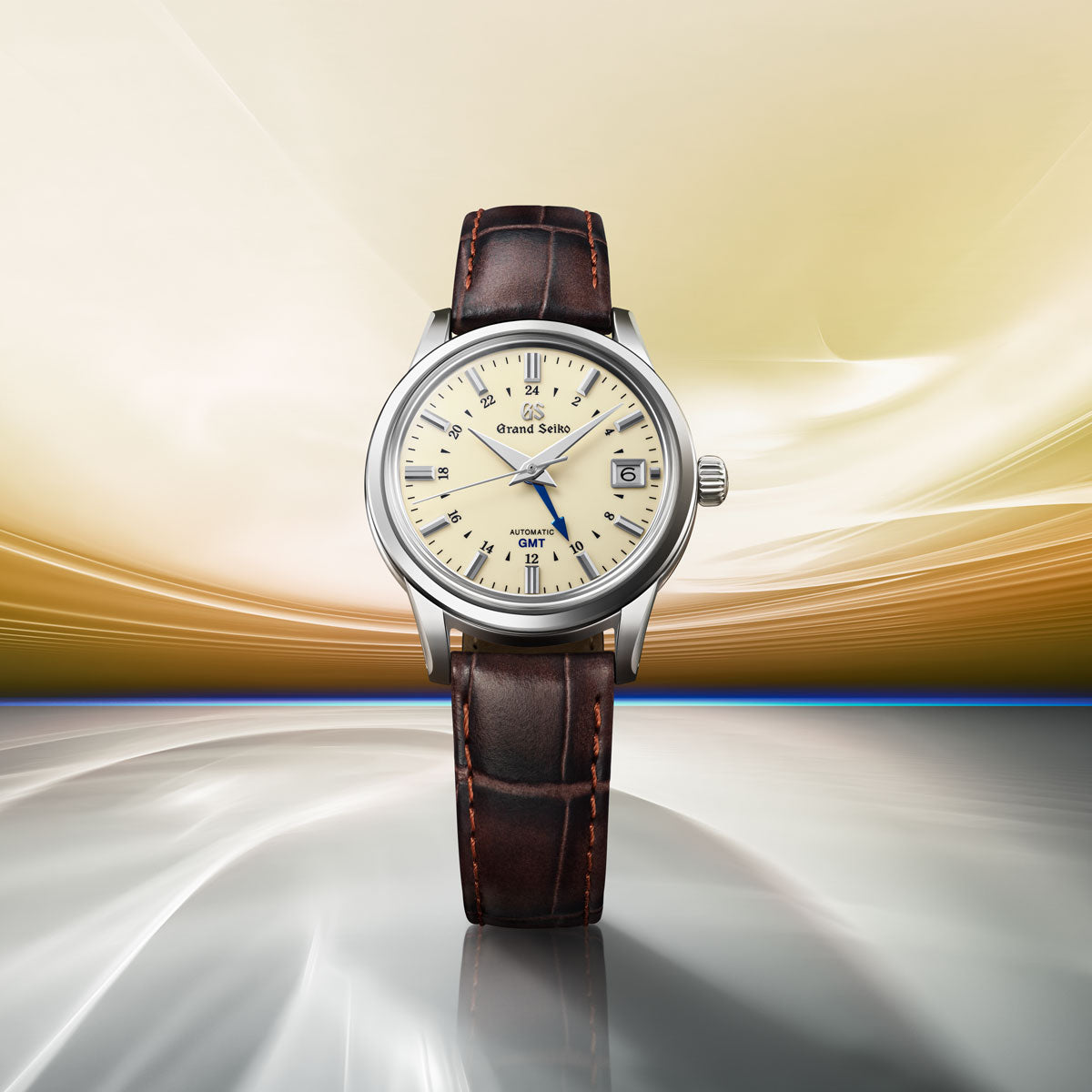 Grand Seiko SBGM221 Ivory Dial GMT Automatic Watch