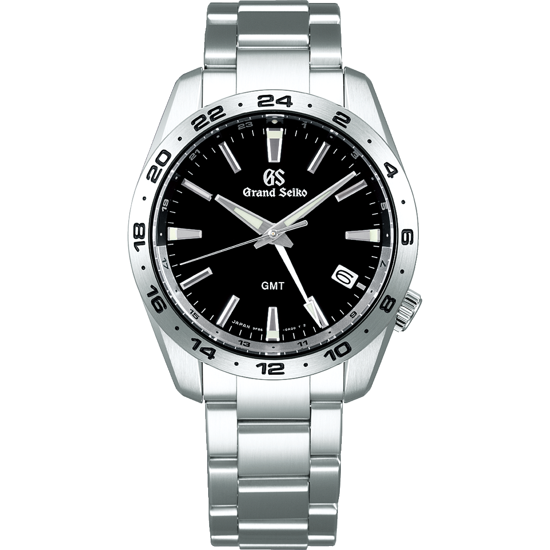 Grand Seiko SBGN027 Black Dial Quartz GMT Watch - Skeie's Jewelers