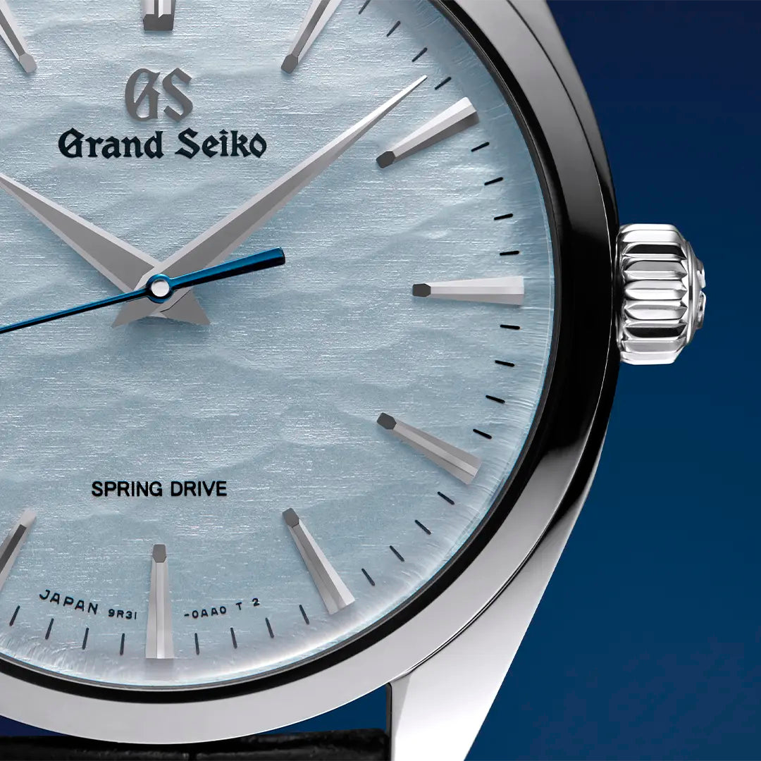 Grand Seiko SBGY007 Light Blue 'Omiwatari' Spring Drive Watch - Skeie's Jewelers