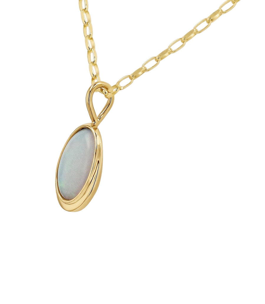 Oval-Cut Opal Pendant Necklace - Skeie's Jewelers