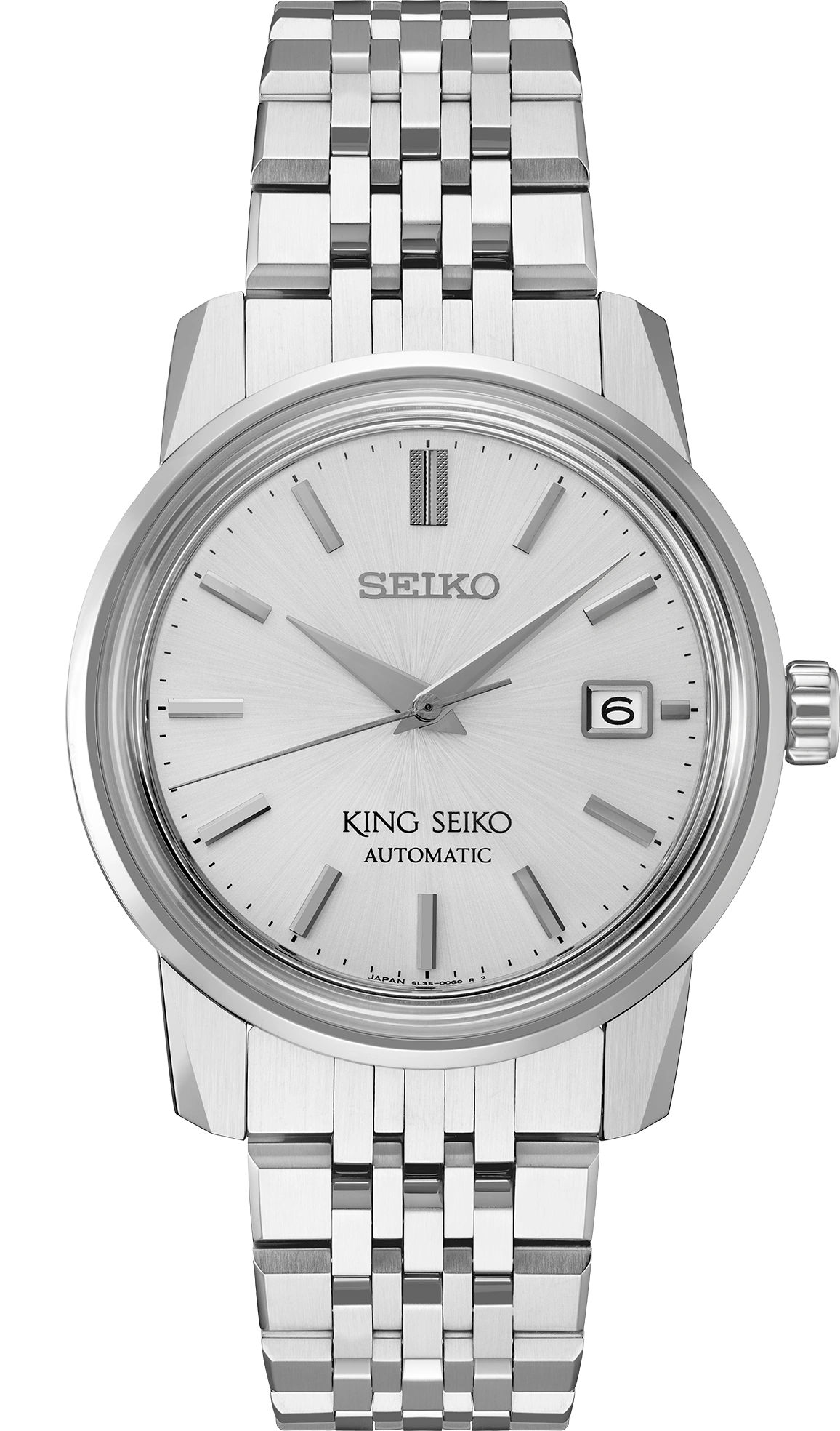 Seiko King Seiko SJE089 Automatic Silver Dial Steel Watch - Skeie's Jewelers