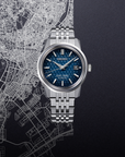 King Seiko SJE105 Kameido 38.6mm Blue Dial Automatic Watch - Skeie's Jewelers
