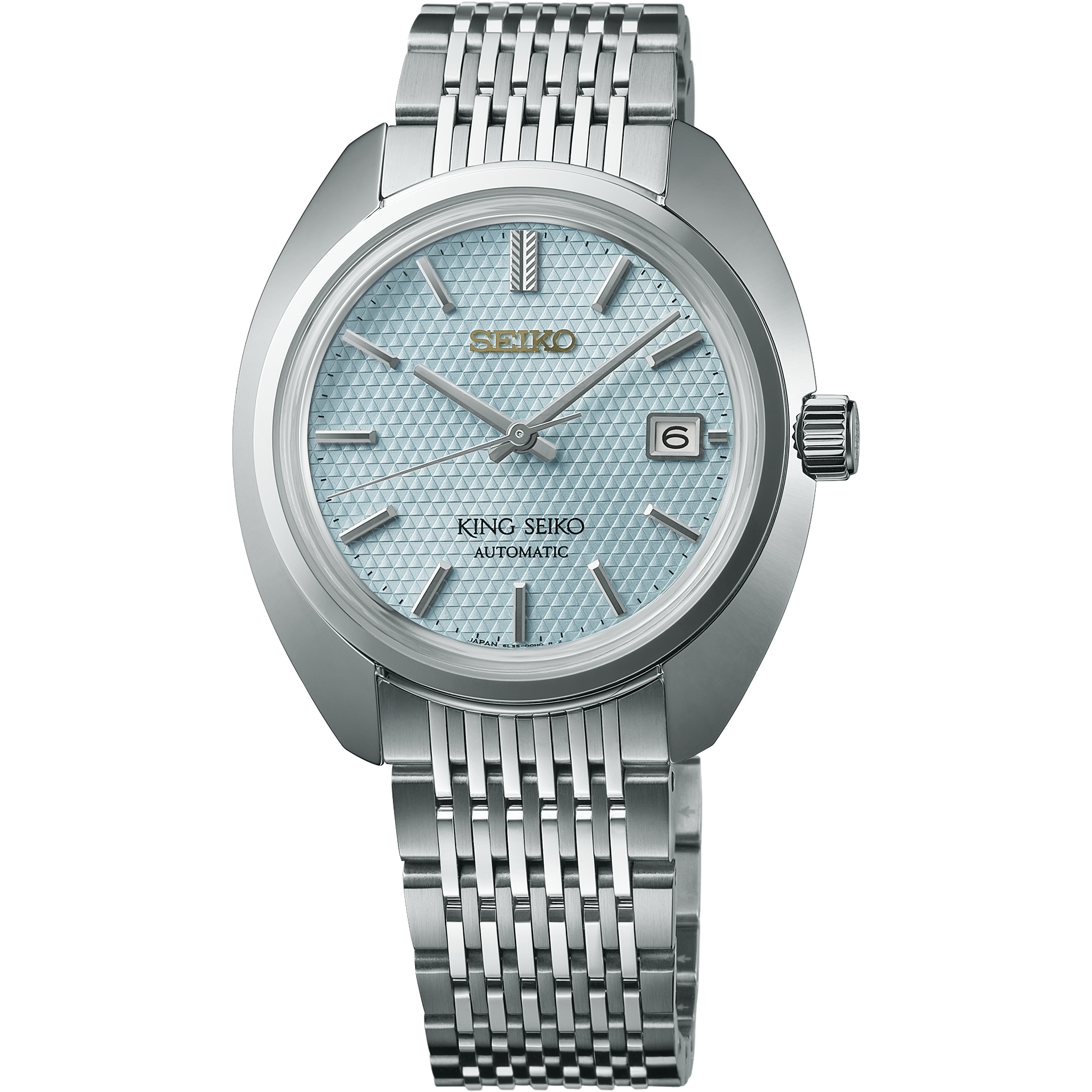 Seiko SJE115 King Seiko 100th Anniversary Turquoise Dial Watch - Skeie's Jewelers