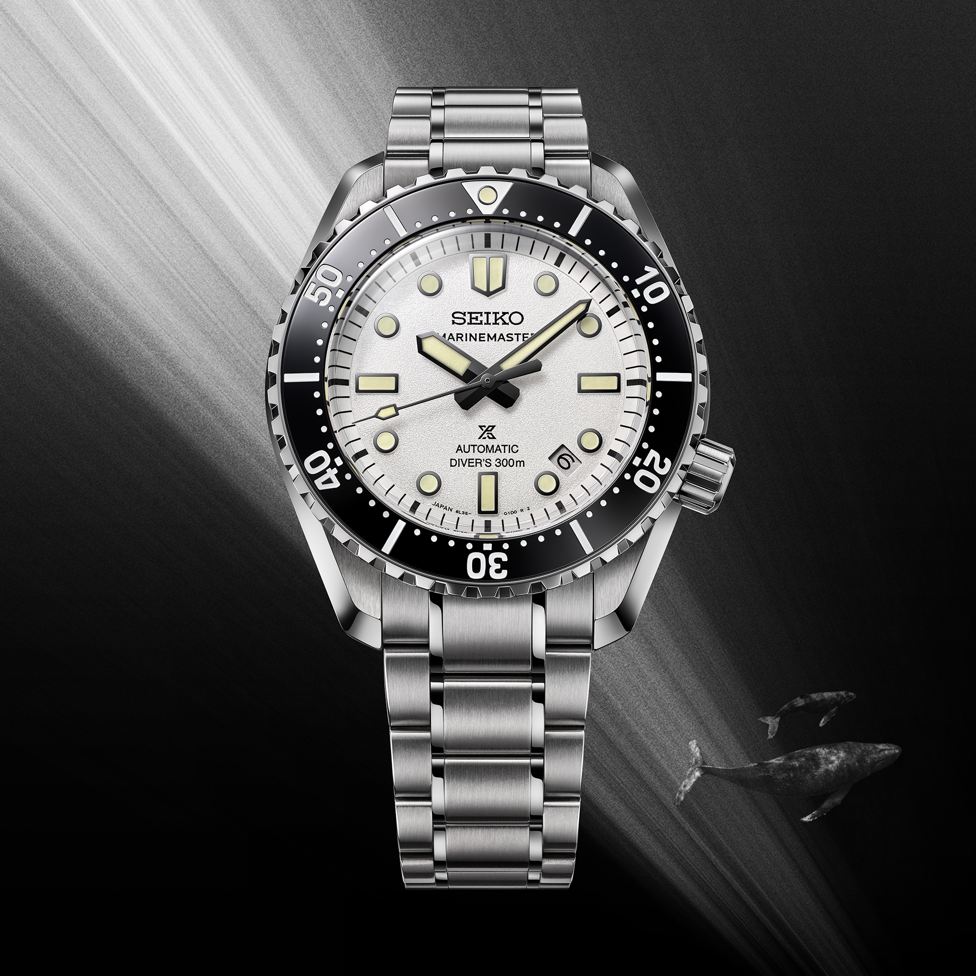 seiko luxe sla077 white dial automatic watch