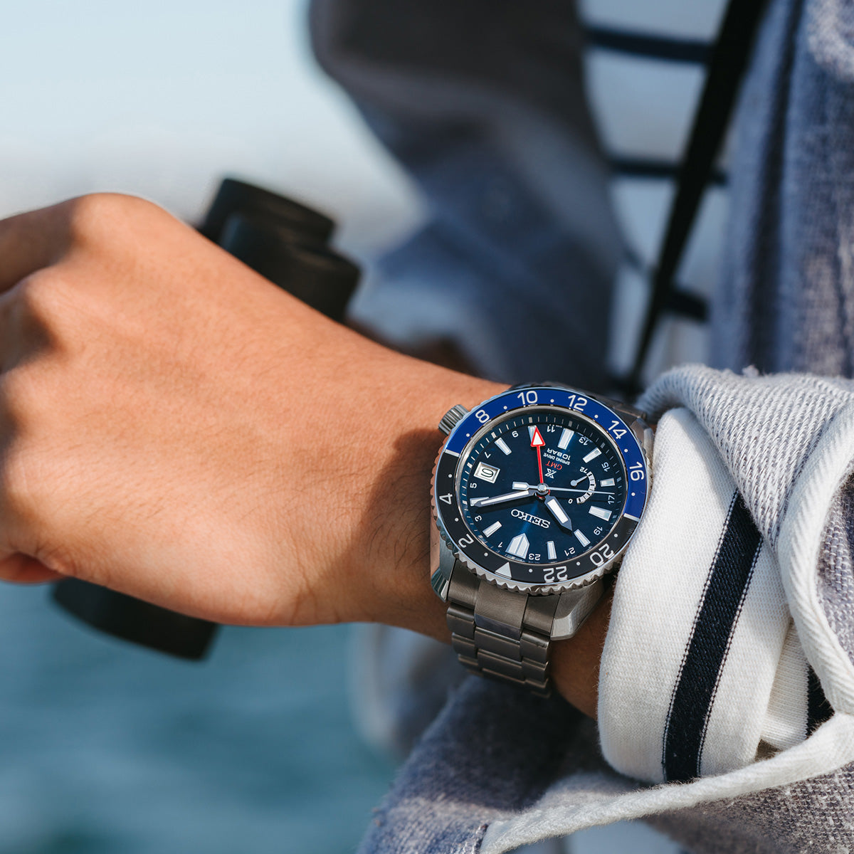 Seiko Prospex LX SNR033 Spring Drive GMT 45mm Automatic Watch