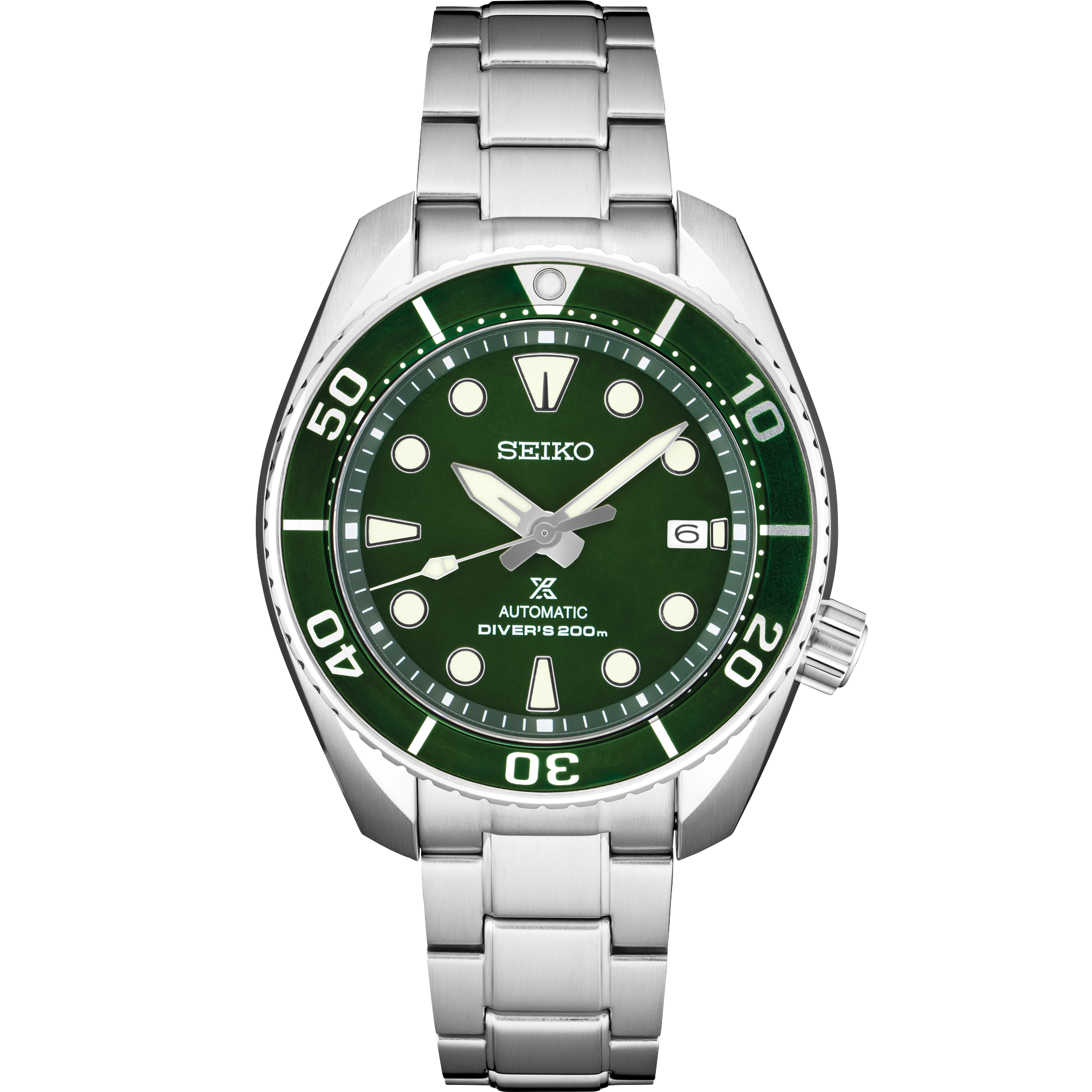 Seiko Men's SPB103  Prospex 'Sumo' Green Dial 45mm Watch - Skeie's Jewelers