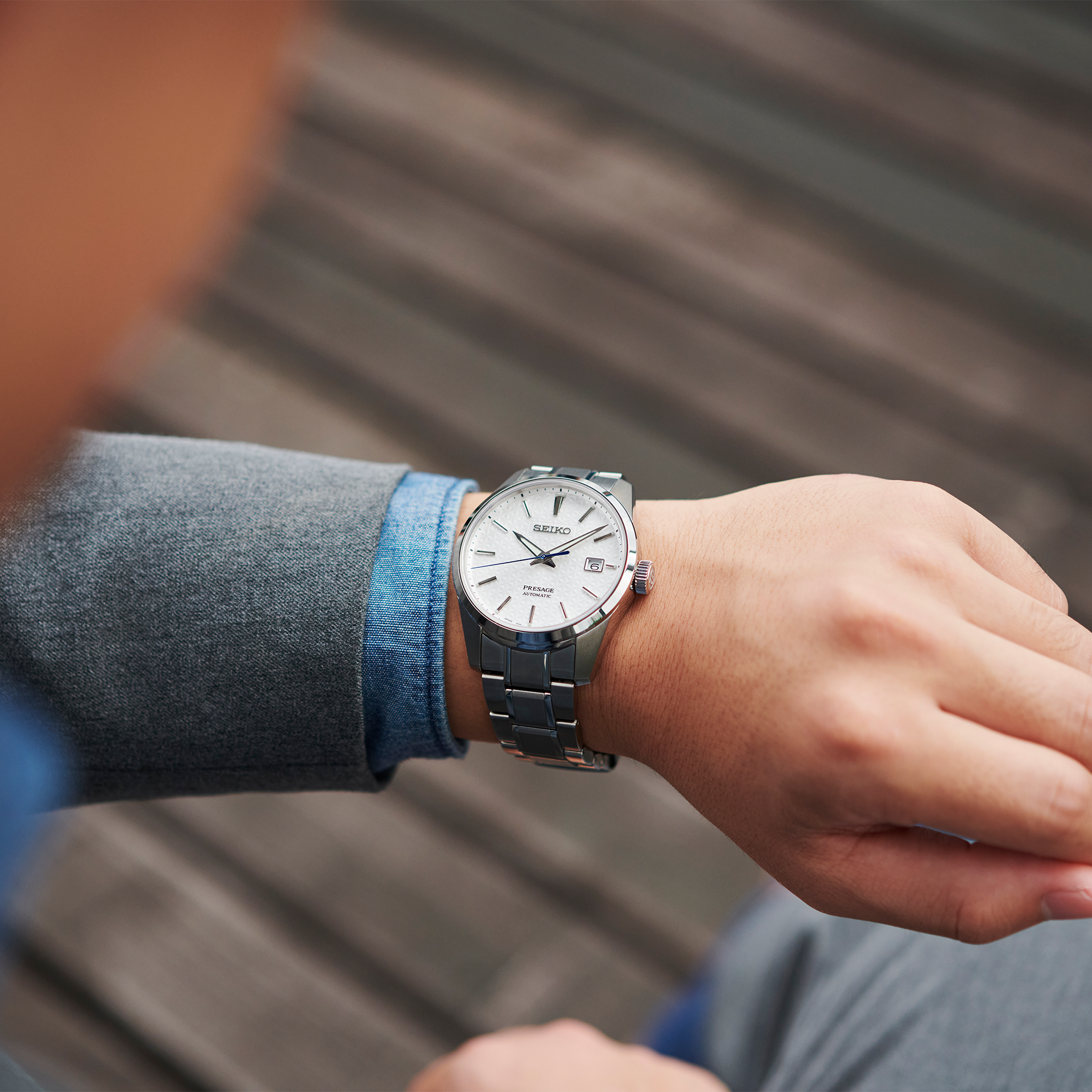 Seiko Presage SPB165 White Dial Automatic Dress Watch - Skeie's Jewelers