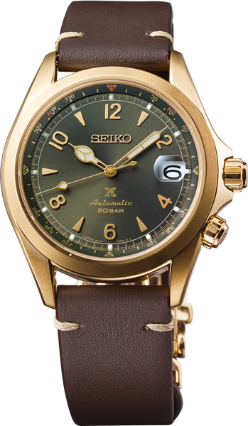 Seiko Prospex SPB210 Alpinist Green Dial Gold Case Automatic