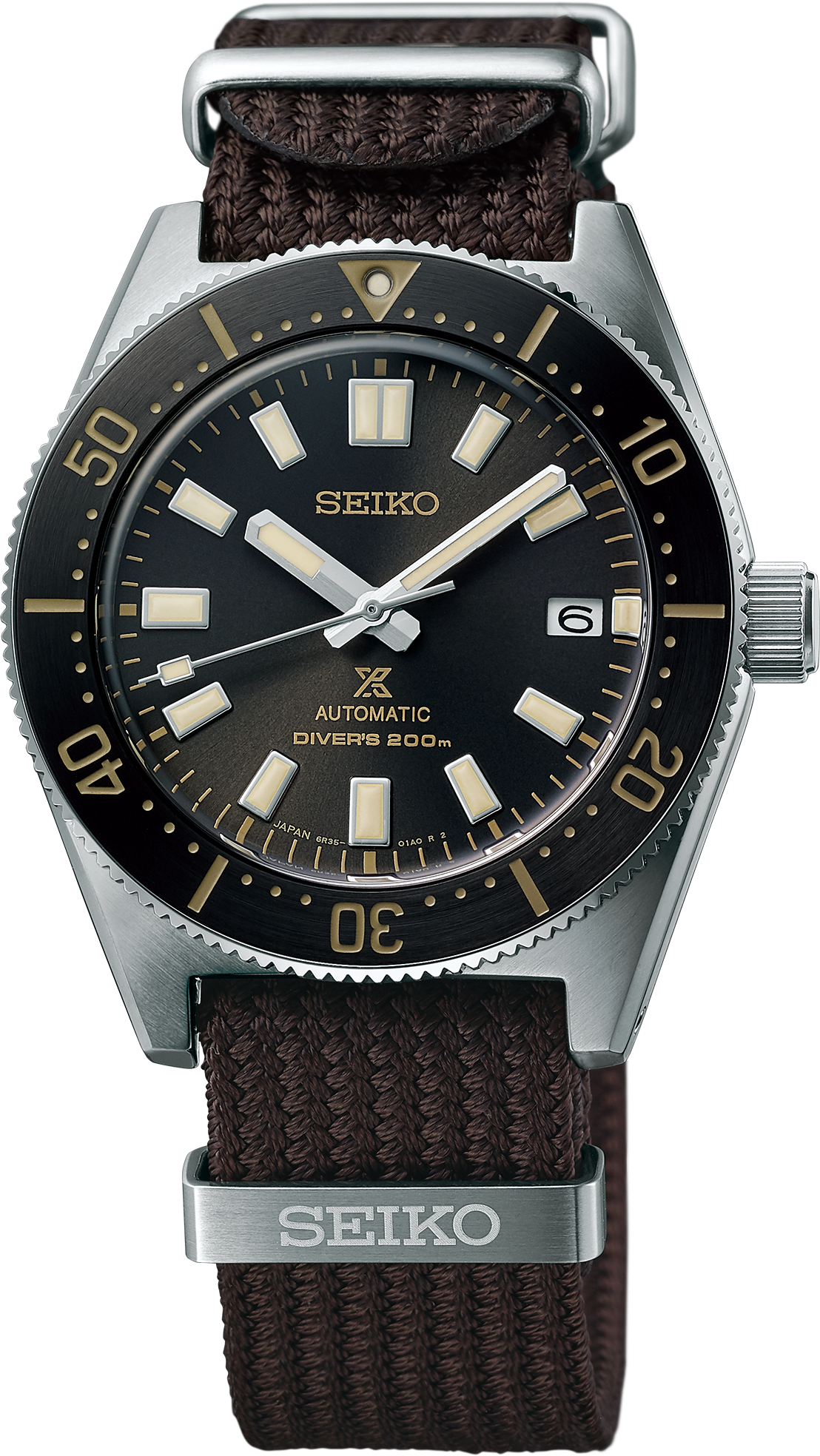 Seiko Prospex SPB239 40.5mm Black Dial Poly Strap Watch