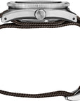 seiko prospex 40 5mm black dial poly strap watch