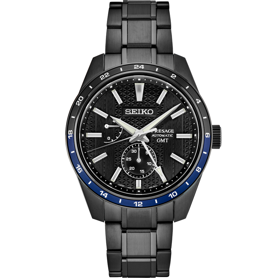 Seiko Presage SPB271 Sharp-Edged GMT Zero Halliburton Limited Edition Automatic Watch