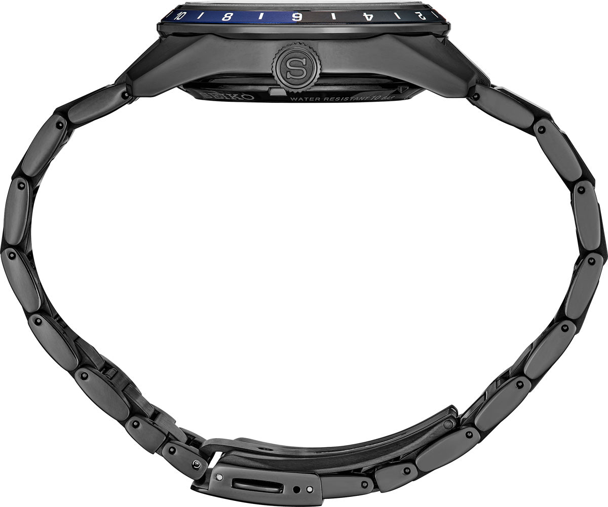 seiko presage spb271 sharp edged gmt zero halliburton limited edition watch