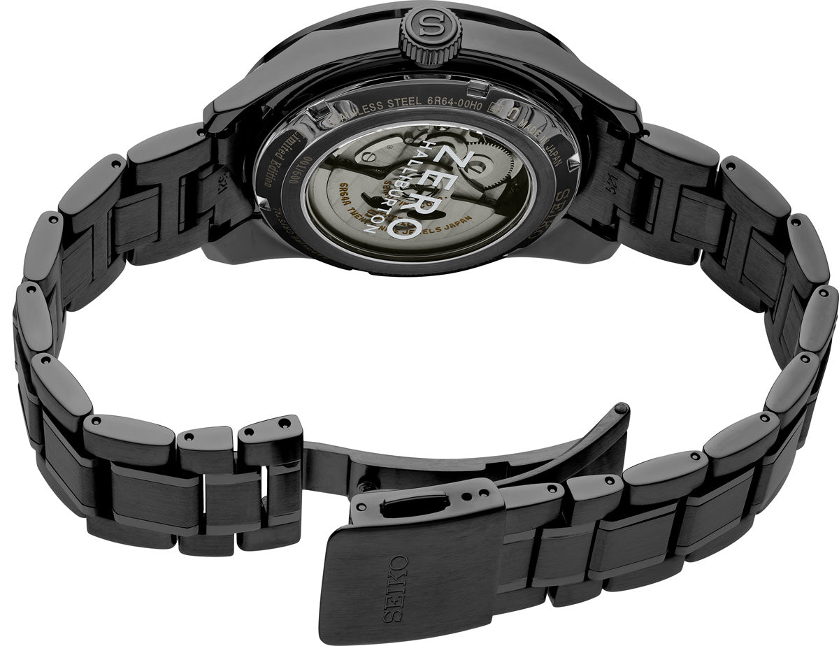 seiko presage spb271 sharp edged gmt zero halliburton limited edition watch