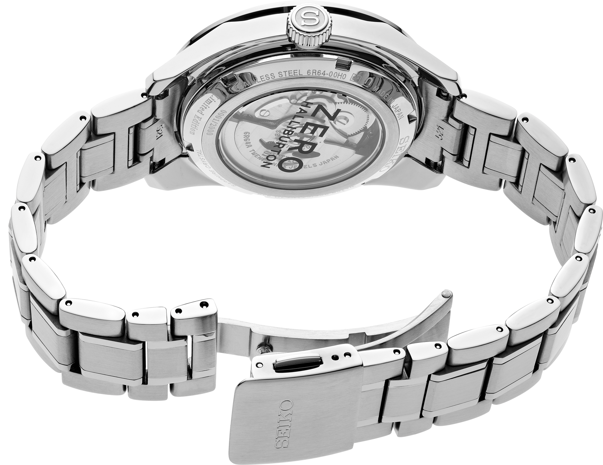 seiko presage spb277 sharp edged gmt zero halliburton limited edition watch