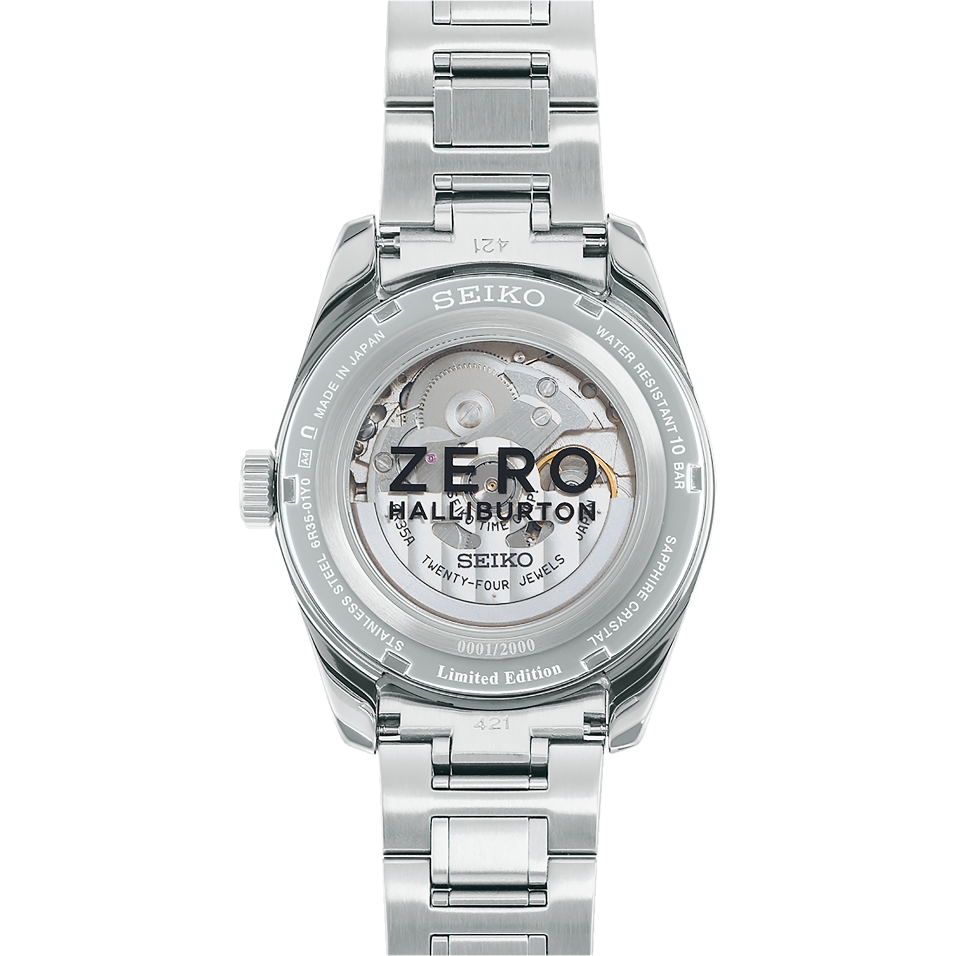 seiko presage spb277 sharp edged gmt zero halliburton limited edition watch