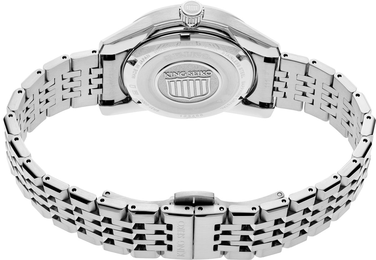 seiko spb279 king seiko modern re interpretation silver dial watch