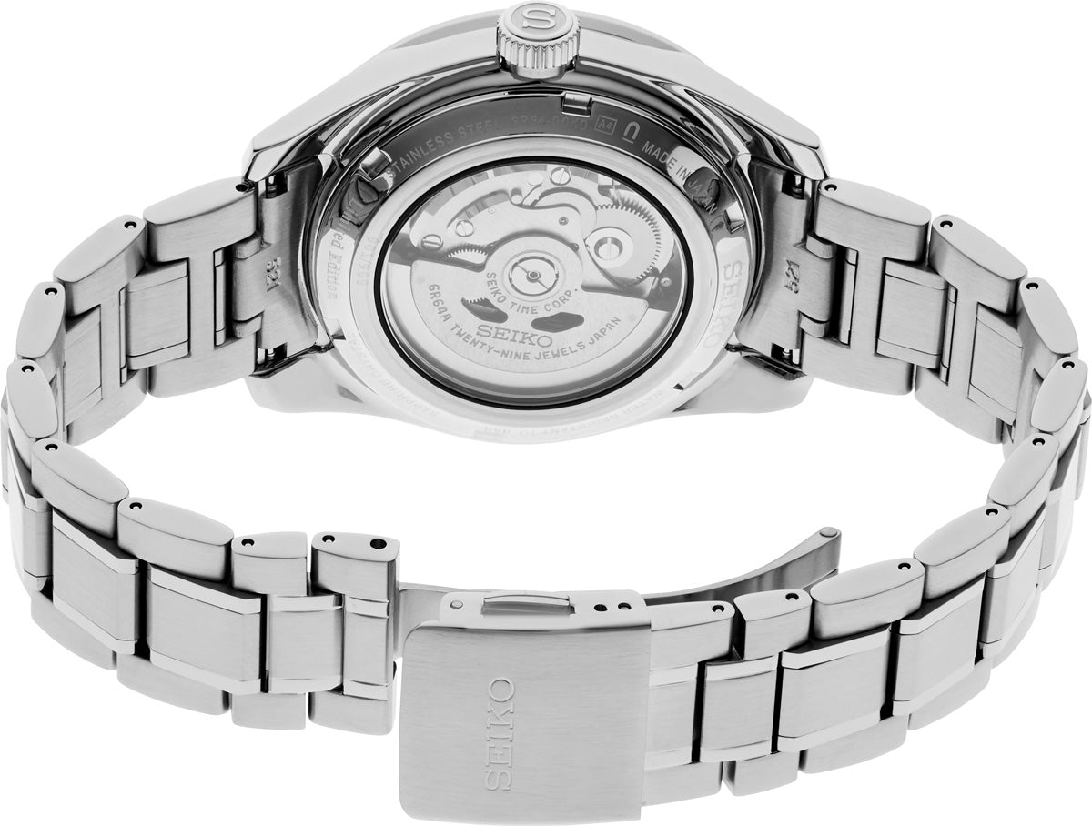 seiko presage spb303 limited edition gmt blue dial watch