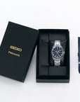 seiko presage spb303 limited edition gmt blue dial watch