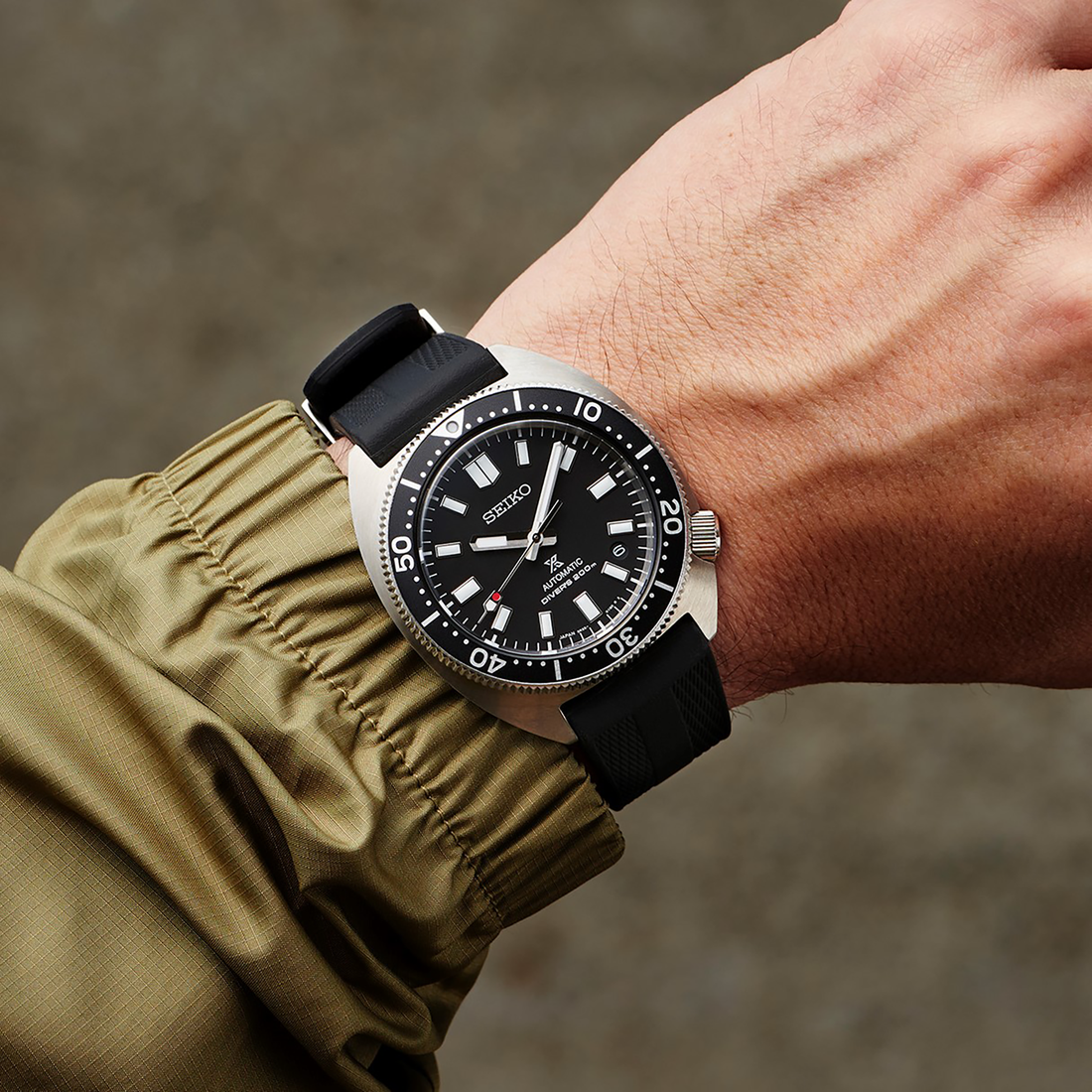 Seiko Prospex SPB317 Black Dial Rubber Strap Diver Watch