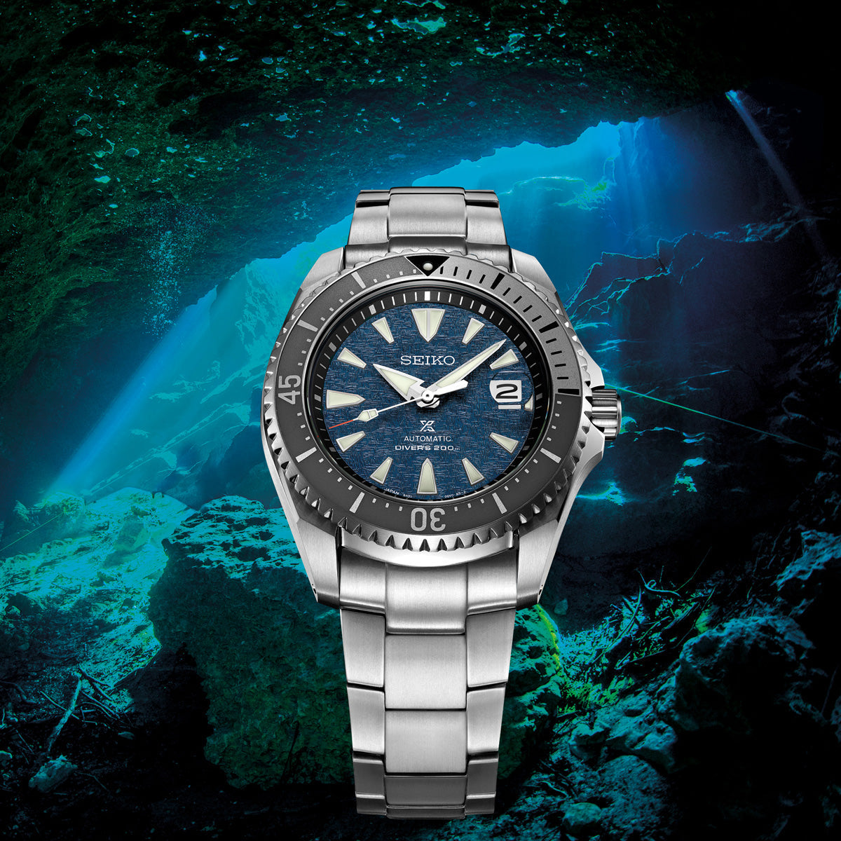 seiko spb357 cave diver titanium automatic watch