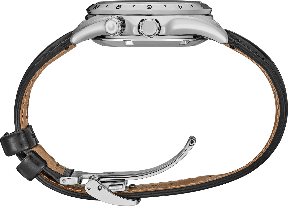 seiko alpinist gmt spb379 black dial automatic watch