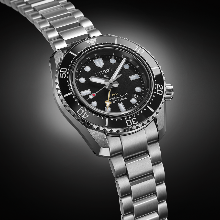 Seiko SPB383 Black Dial GMT Dive Watch