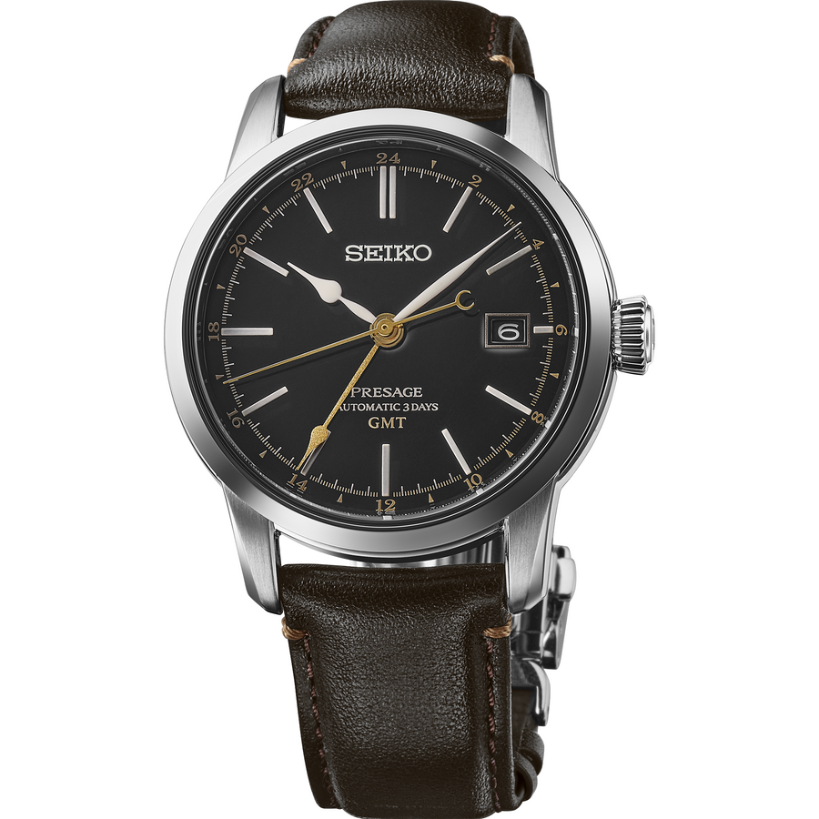 Seiko SPB447 Urushi Lacquer Dial Black GMT