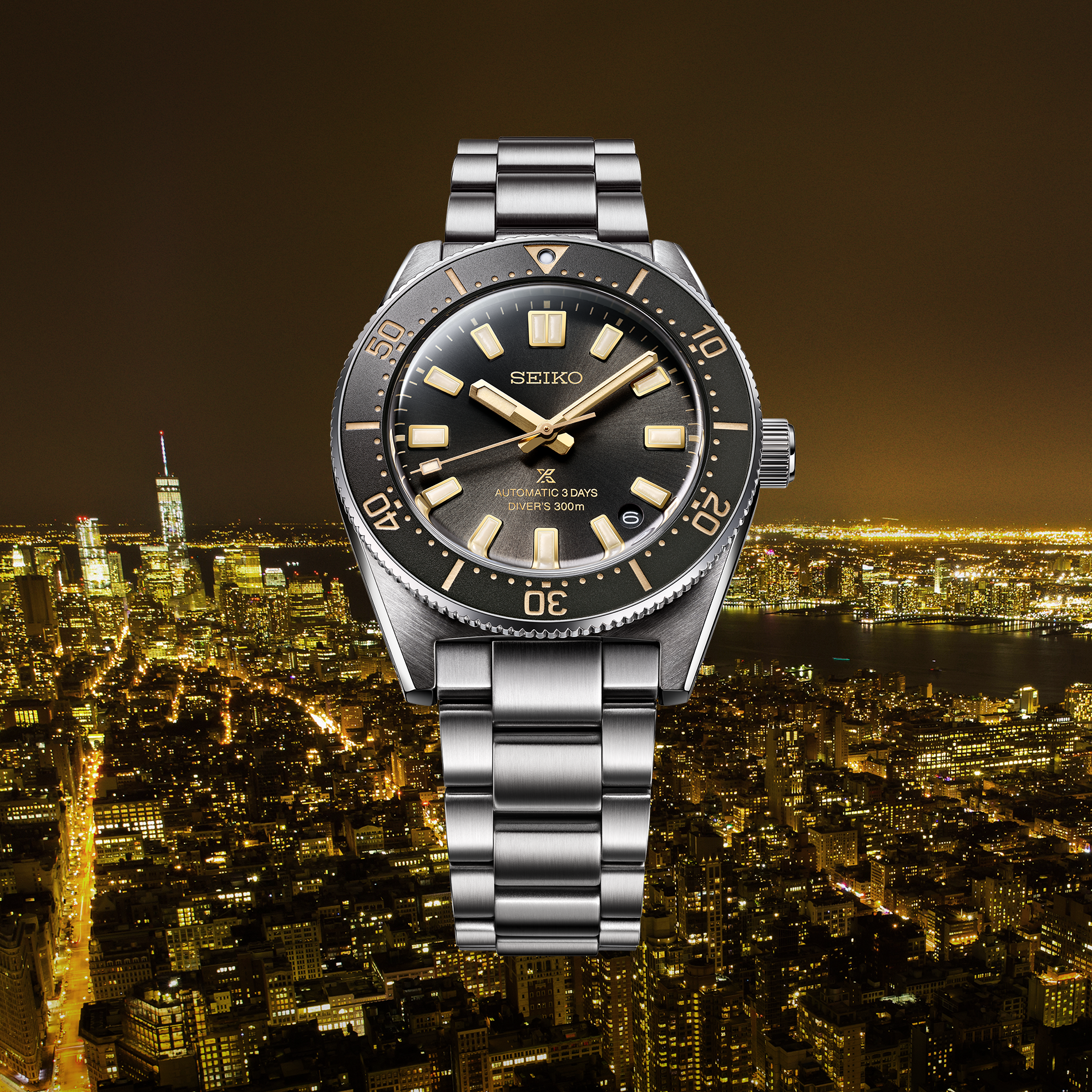 seiko spb455 gold accent 1965 heritage dive watch