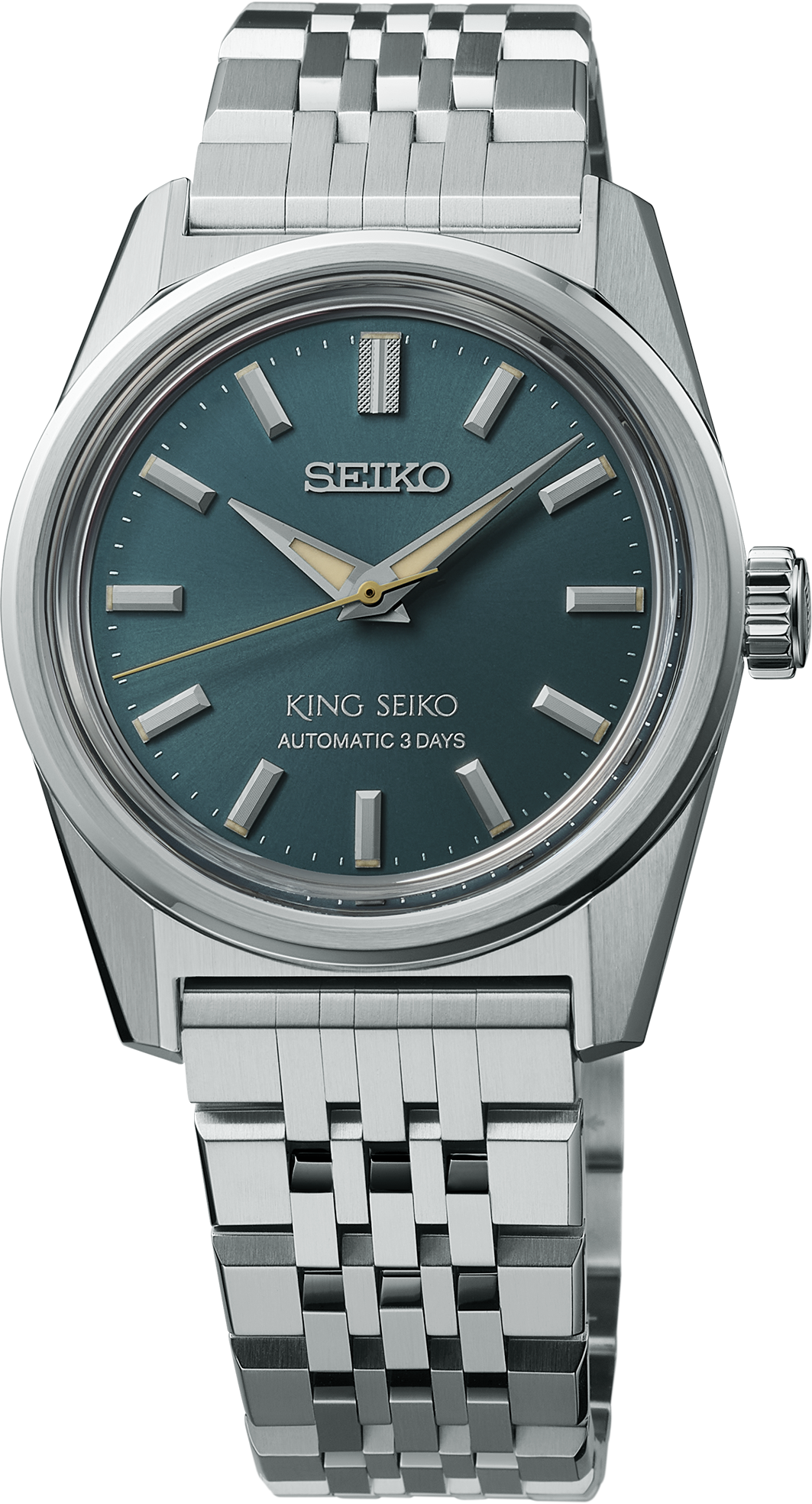 seiko spb459 teal dial king seiko automatic watch