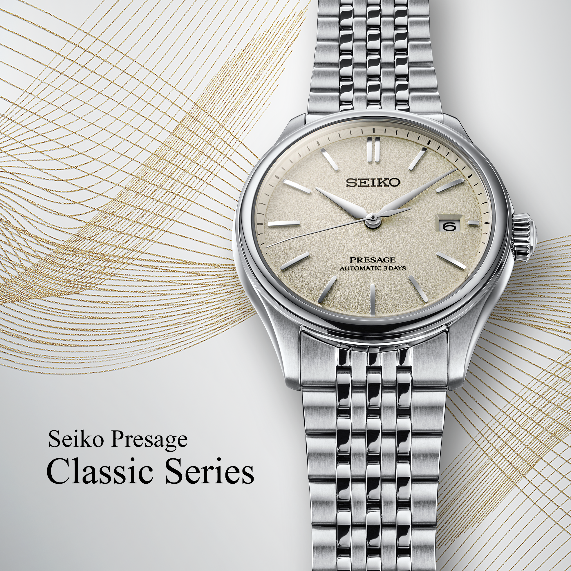seiko presage classic spb463 shiroiro dial watch
