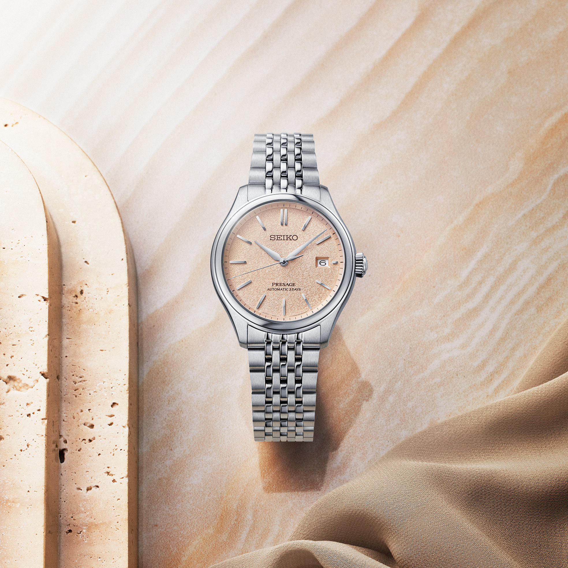 seiko presage classic spb467 araigaki dial watch