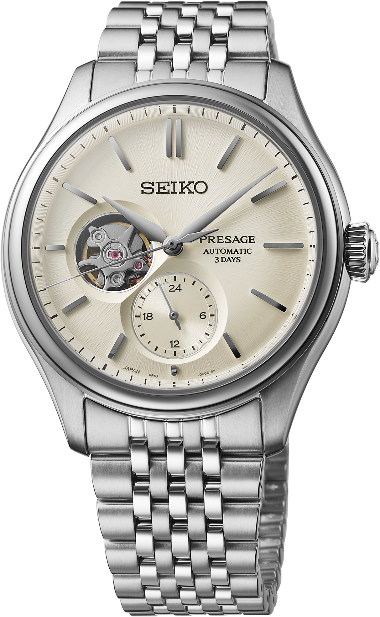 seiko presage spb469 silk dial automatic watch