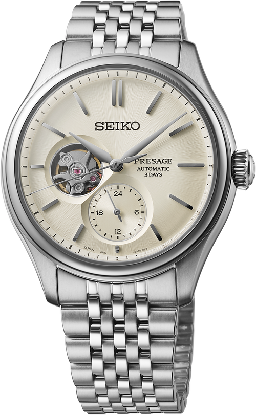 seiko presage spb469 silk dial automatic watch