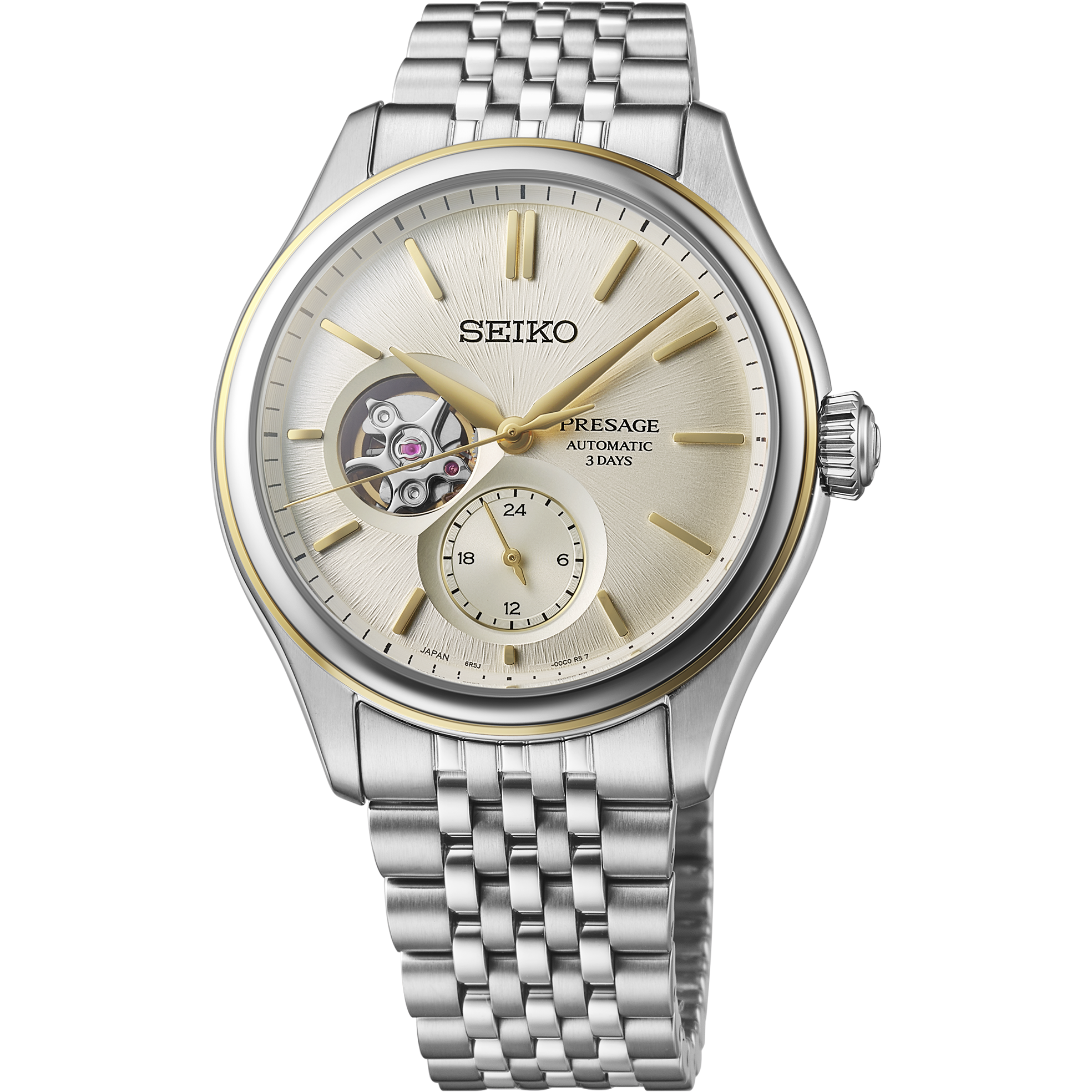 Seiko Presage SPB480 Silk Dial Open Aperture Watch - Skeie's Jewelers