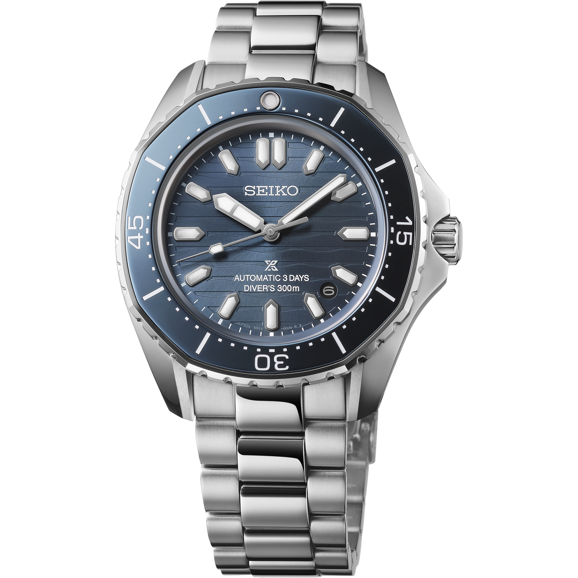 Seiko Prospex SPB483 Blue Dial 300m Diver Octagonal Bezel Watch