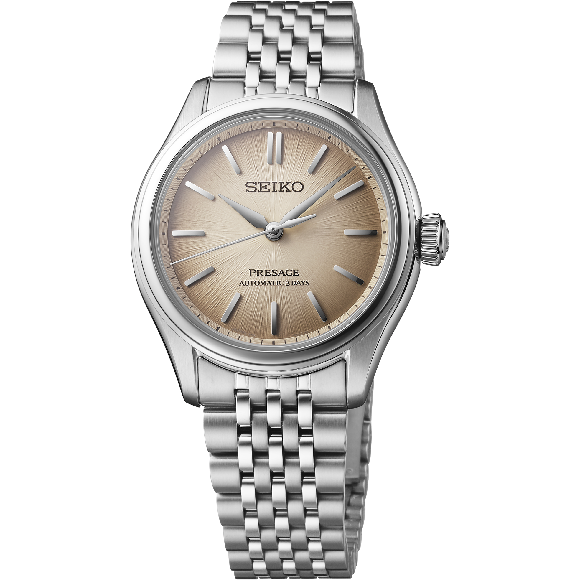 Seiko SPB523 Presage Brown Edo Silk Dial Automatic Watch - Skeie's Jewelers