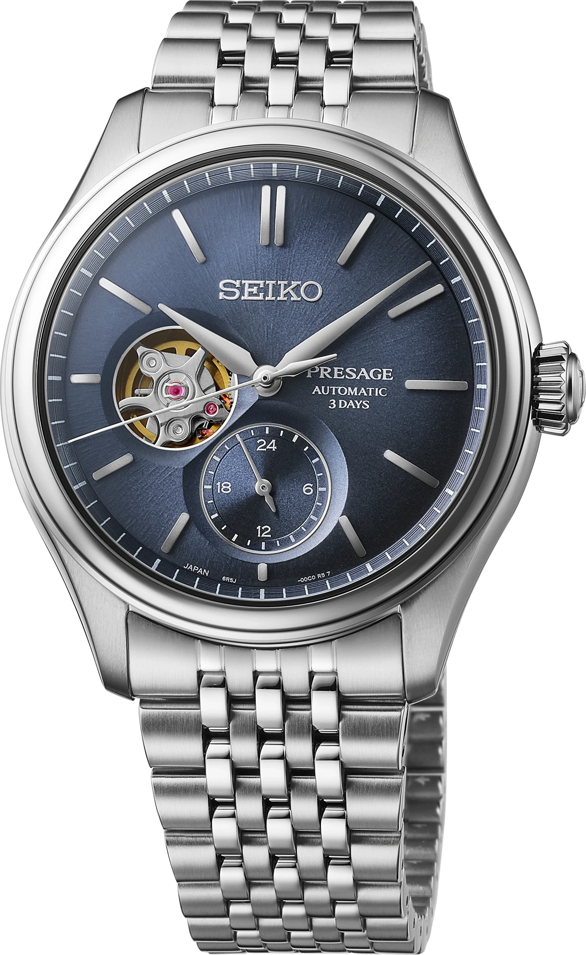 Seiko Presage SPB527 Classic Open Heart Ai-Iro Blue Automatic - Skeie's Jewelers