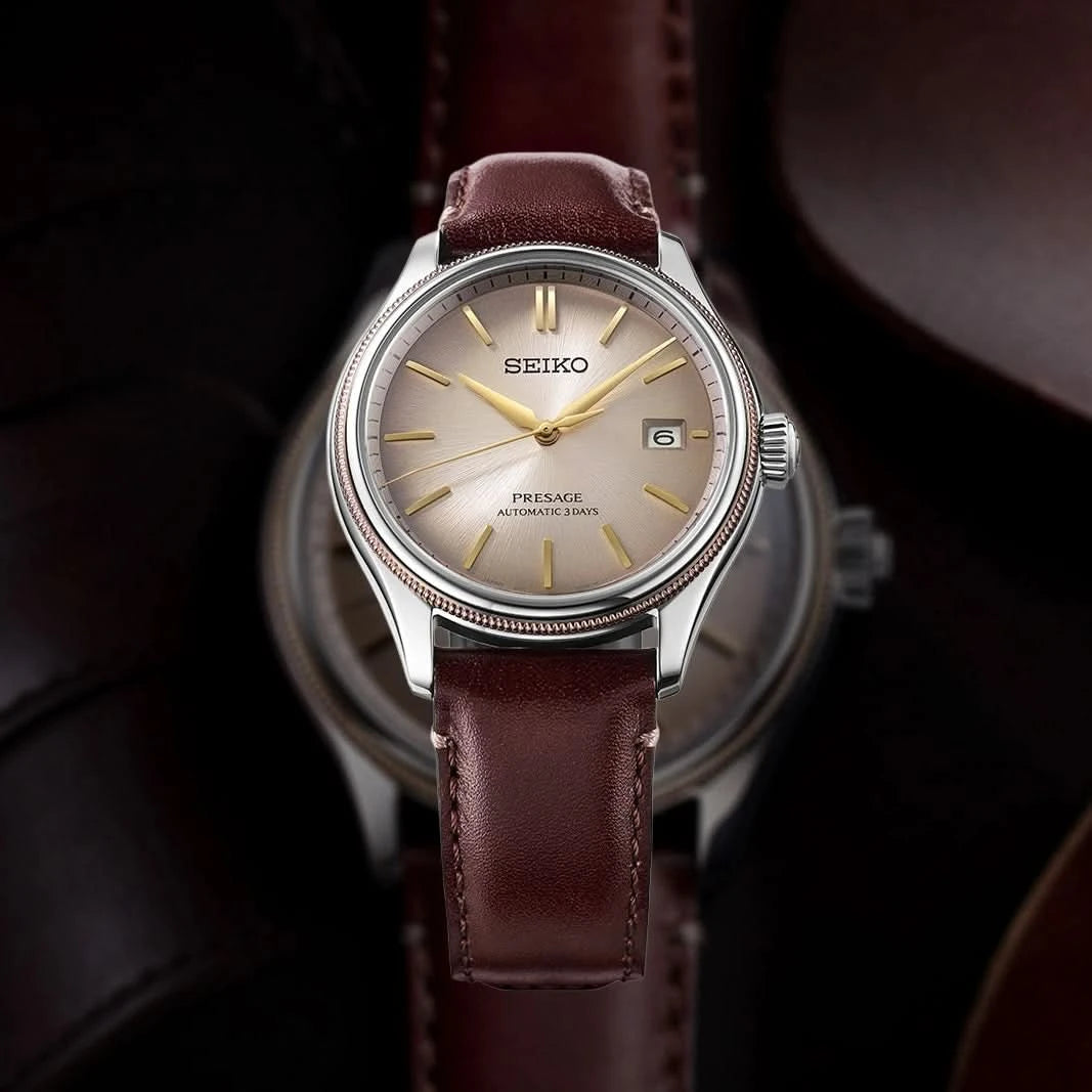 Seiko Presage SPB529 Shiracha Limited Edition Upcycled Leather