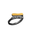 Lika Behar Oxidized Silver and Gold Wrap Around Stockton Ring - Skeie's Jewelers